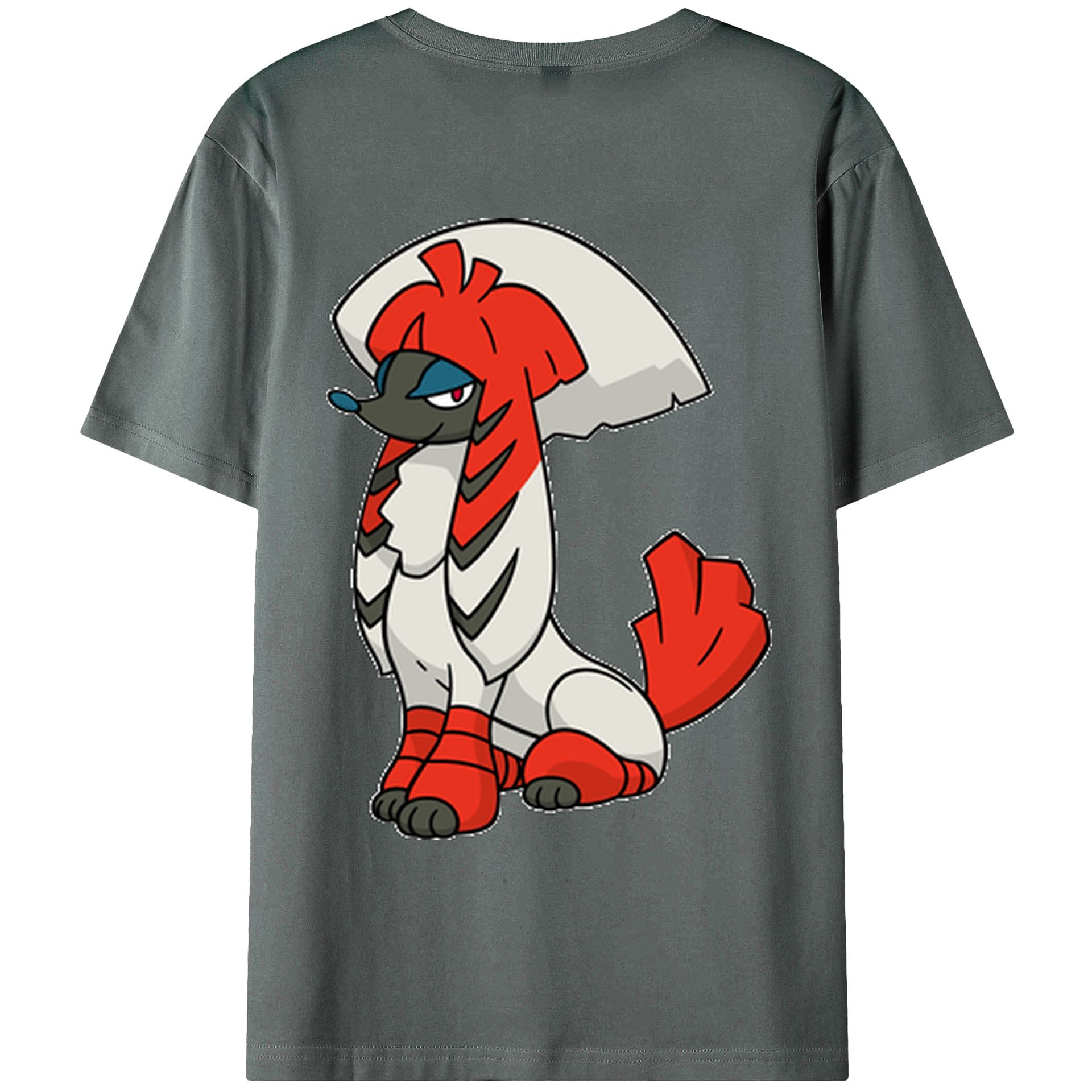 （画像用） ポケットモンスター Pokémon 綿100％ メンズ半袖Tシャツ（バックプリント） 通気性